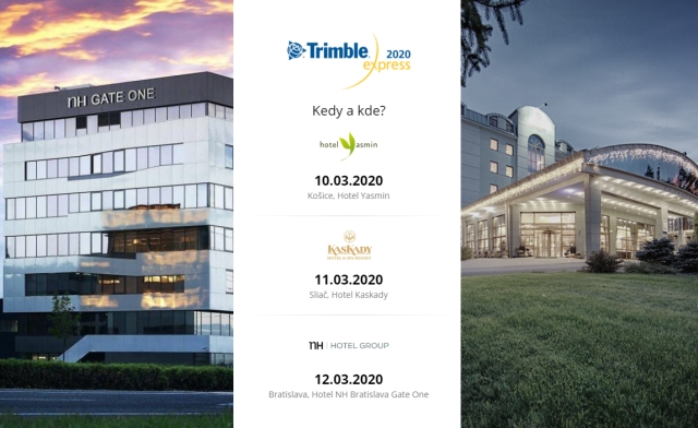 Chcete spoznať obchodné portfólio spoločnosti Geotronics Slovakia? Práve Vám je určená pozvánka na odbornú konferenciu Trimble Express 2020.
